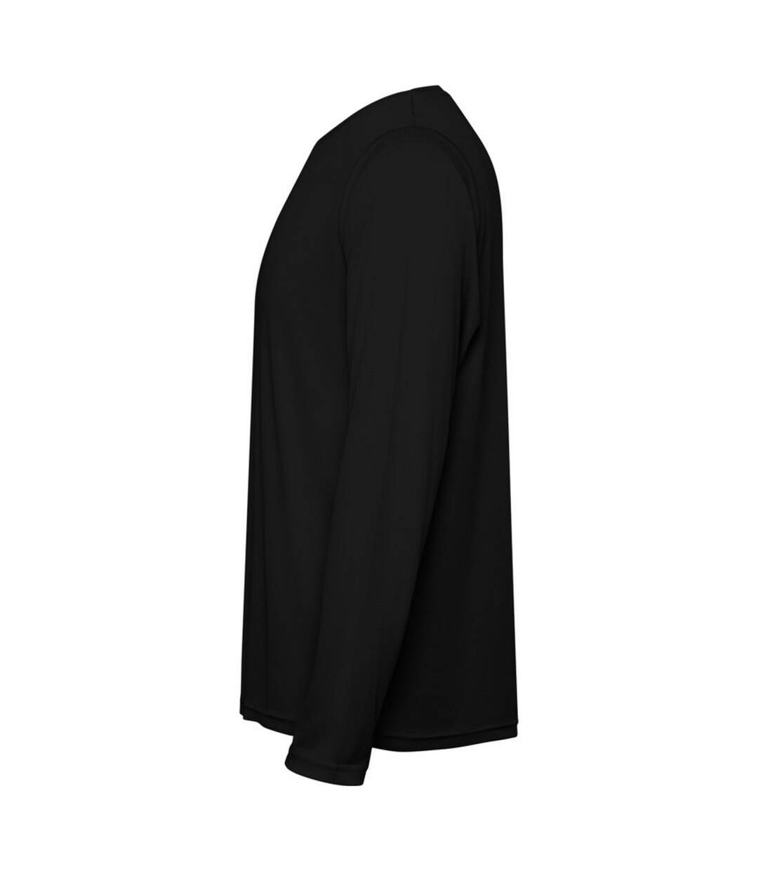 T-shirt Manches Longues Estoril Adulte Noir Uni Roly-3