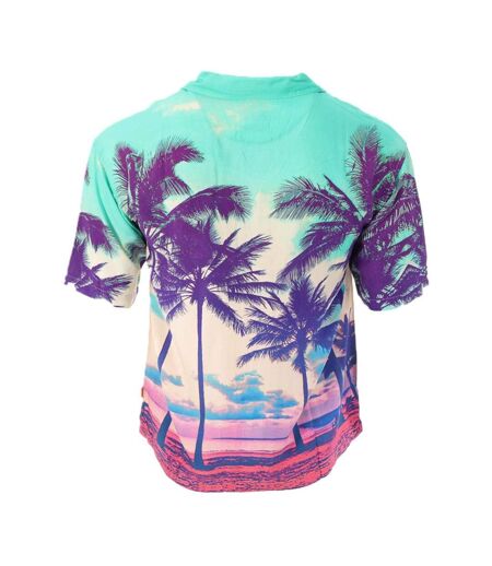 Chemise tropical vert/rose homme kaporal thai - l