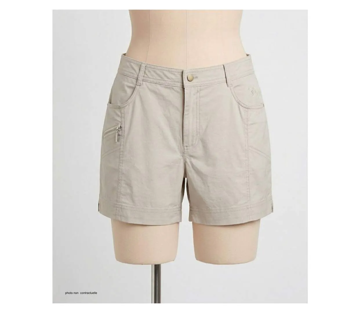 MAYFLOWER MIRZA1 : Short en tissu extensible pour femme au confort stretch-3