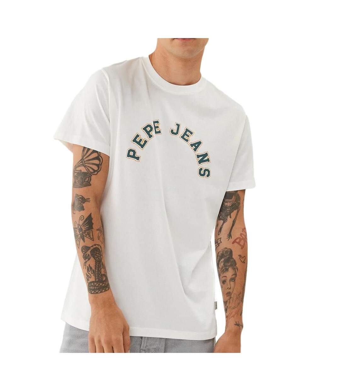 T-shirt Blanc Homme Pepe jeans Westend - L-1