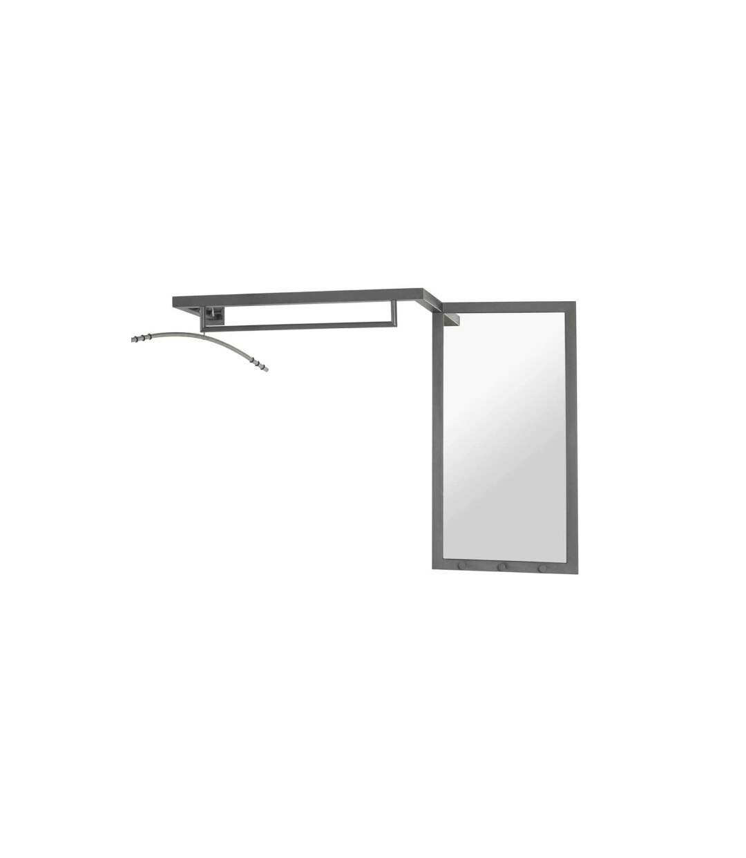 Patère Murale Design Ama 108cm Anthracite-1