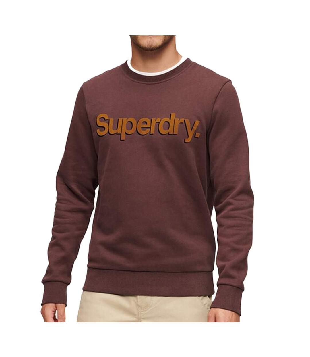 Sweat Bordeaux Homme Superdry Core Logo - L-1