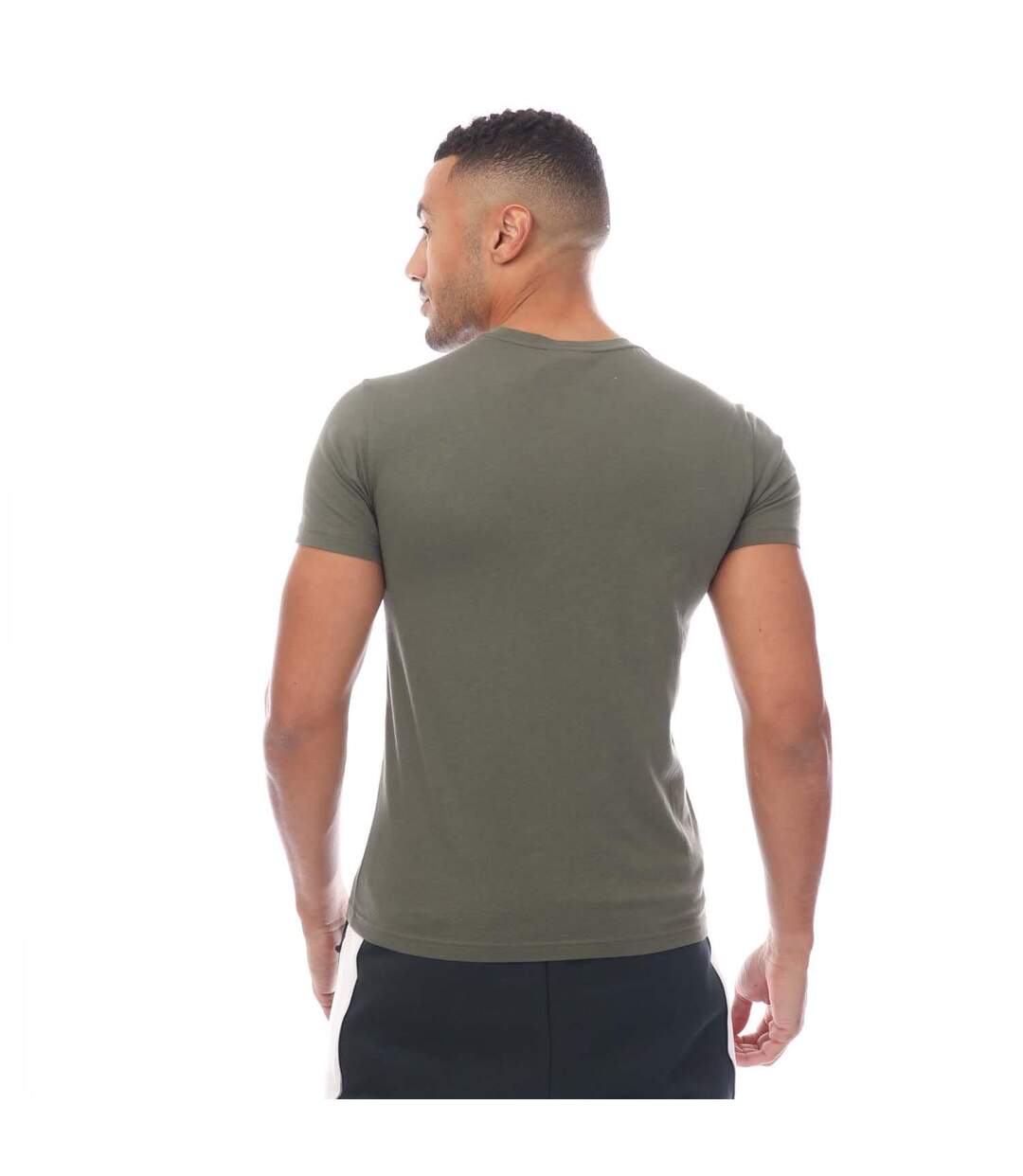 Mens crew neck t-shirt green/black Emporio Armani-2