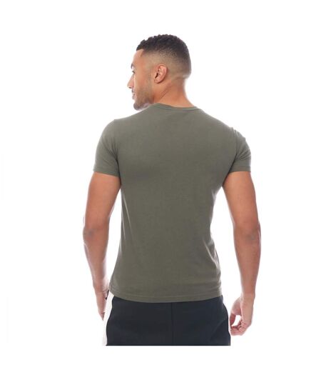 Mens crew neck t-shirt green/black Emporio Armani