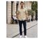 MAYFLOWER MAY DAY : Chemisettestte homme beige style safari en lin et coton-4