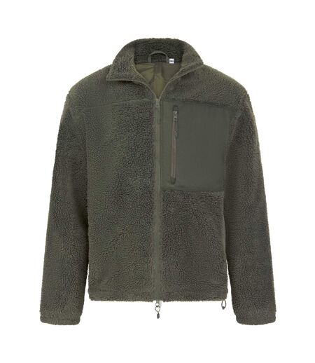 Veste Polaire Adulte Olive Foncée Front Row