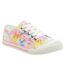 Womens/ladies jazzin bright tie dye trainers multicoloured Rocket Dog