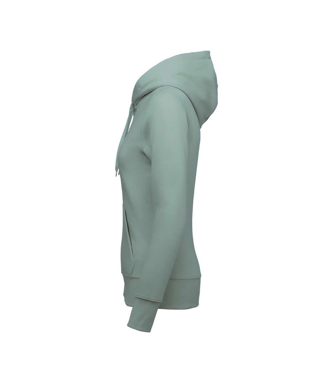 Womens/ladies eco friendly full zip hoodie sage Kariban