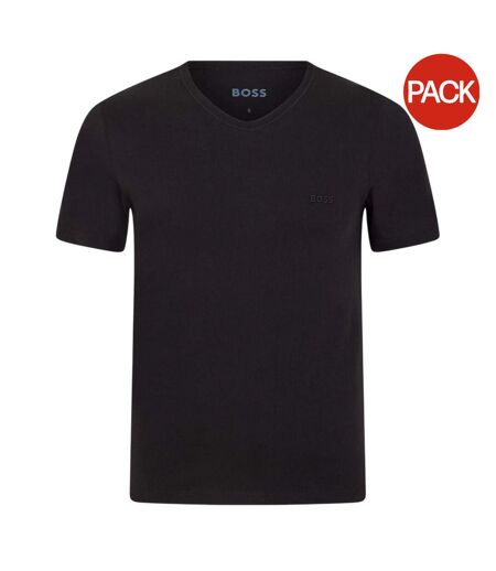 Lot De 3  T-shirts Motif/style Logo Homme Noir Boss
