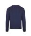 Mens Stripe Detail Crew Neck Long-sleeved Sweatshirt Navy Aquascutum-2