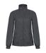 B&C Womens/Ladies ID.601 Hooded Showerproof Windbreaker Jacket (Dark Grey) - UTRW3523