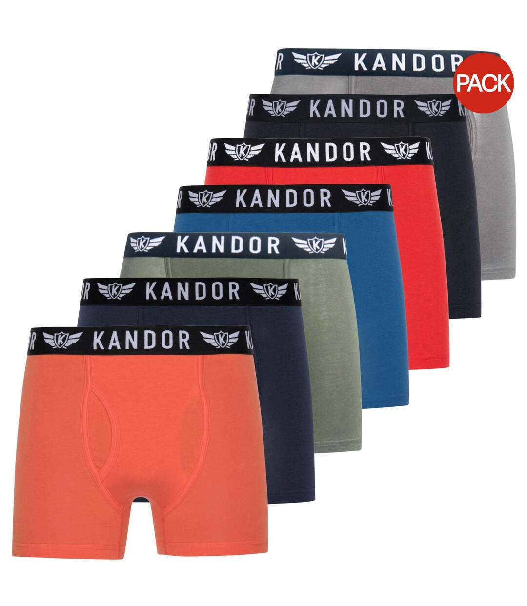 Boxers bambers homme orange Kandor-1