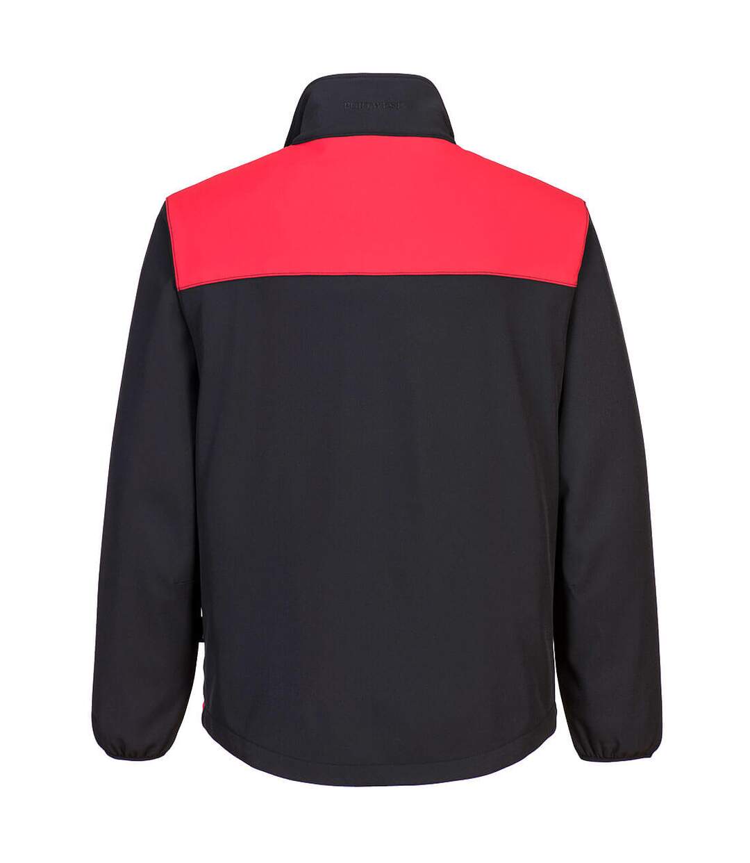 Mens pw2 softshell jacket black/red Portwest