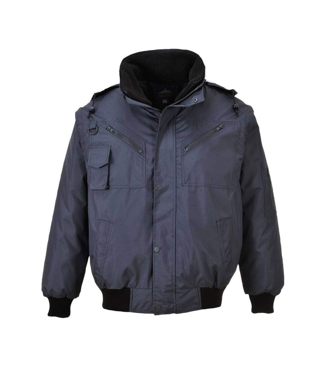 Blouson  pilote imperméable manches amovibles 3-en-1 Portwest Bomber