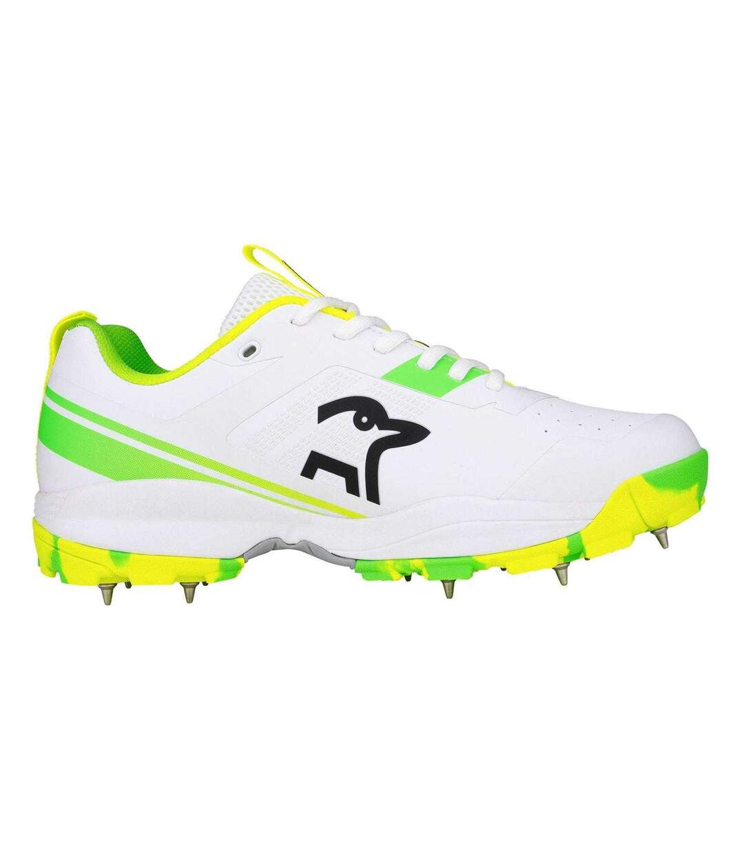 Mens Pro Cricket Shoes White Green Kookaburra-1