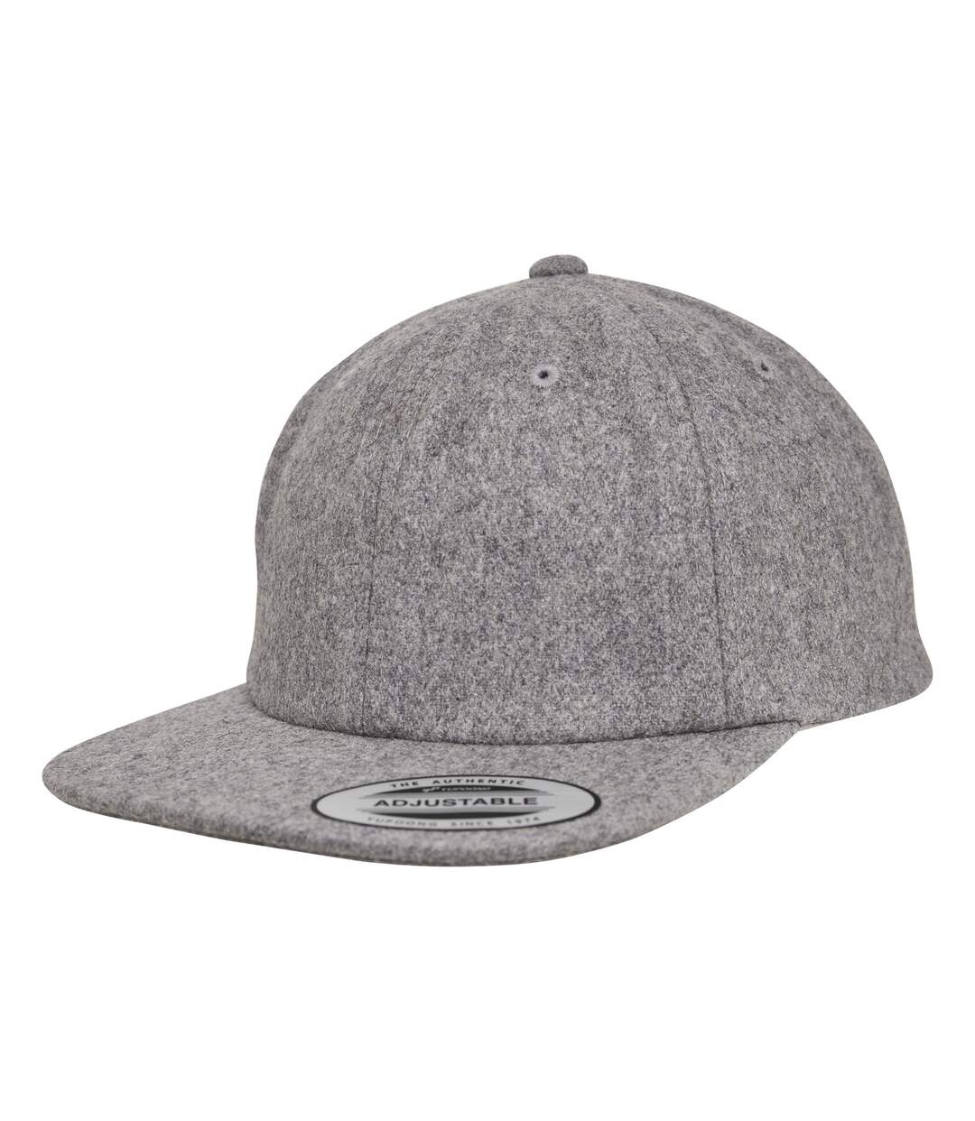 Casquette flexfit melton homme gris Yupoong-1