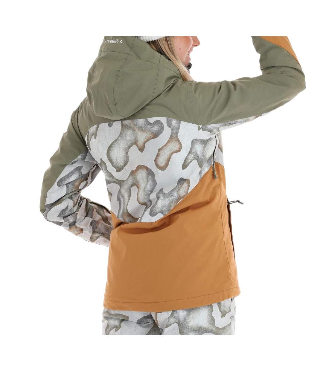 Manteau orange/kaki femme o'neill carbonite-2