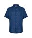 Mens Mill Brook Linen Collared Button-down Shirt Dark Denim Timberland-1