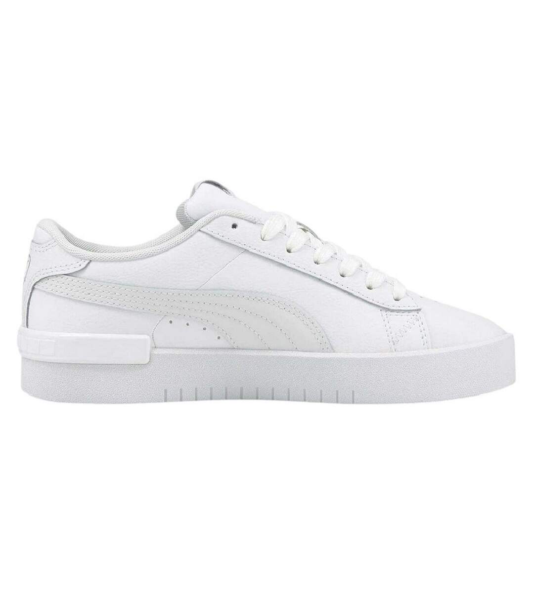Womens/ladies Jada Platform Trainers White Puma-1