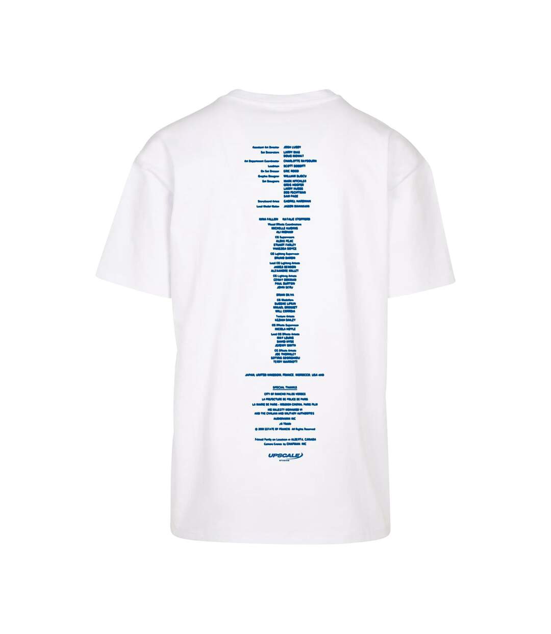 T-shirt Credits Homme Blanc Mister Tee-2