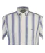 Chemise Manches Courtes Motif/style À Rayures Homme Vieux Bleu Délavé Gant-3