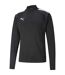Mens Teamliga Quarter Zip Track Top Black Puma-1