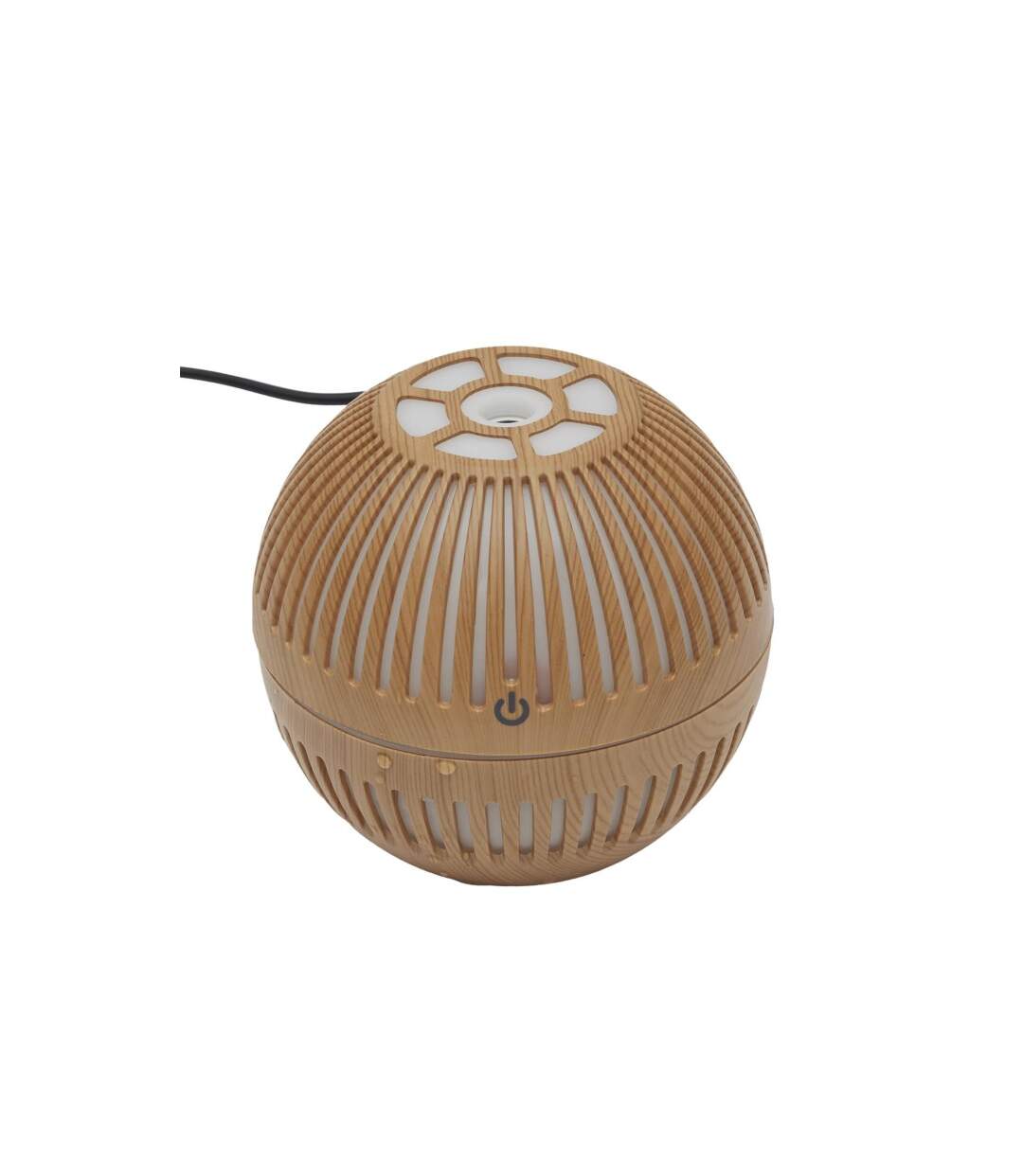 Diffuseur d'Huile Essentielle Rond 10cm Marron-2