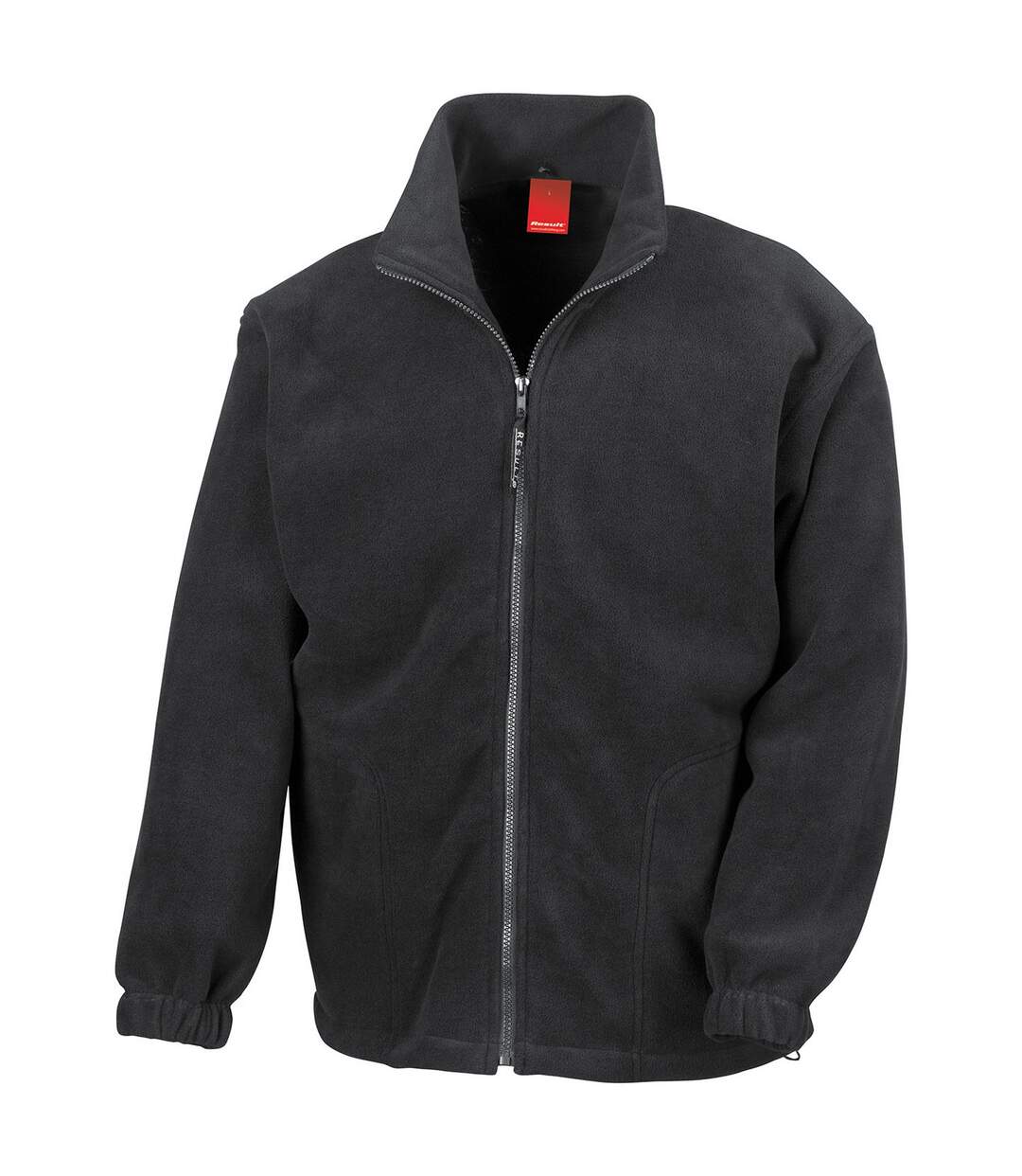 Mens polartherm fleece jacket black Result-1