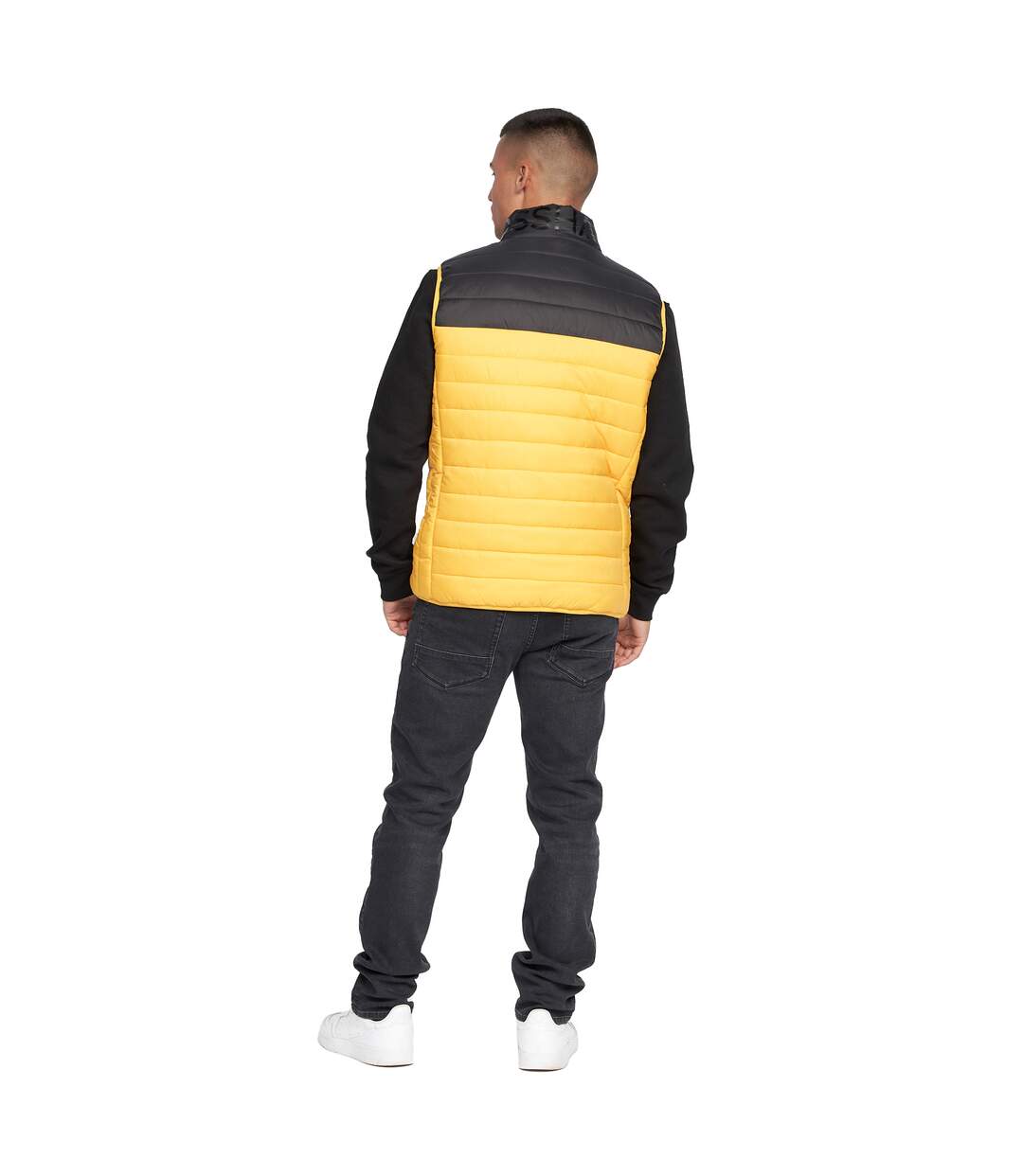Veste Sans Manches Presnell Homme Jaune Crosshatch-3