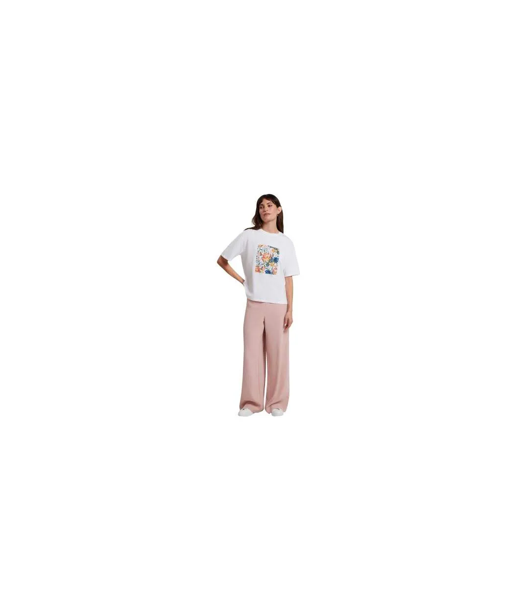 Womens/ladies Graphic Print Short-sleeved T-shirt White Ted Baker-1