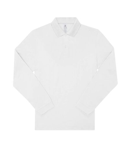 Polo Manches Longues My Polo Homme Blanc B&C