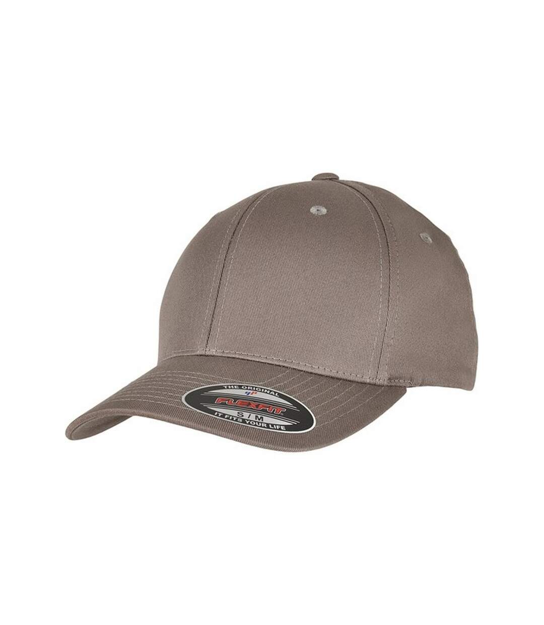 Casquette de baseball flexfit adulte gris pâle Yupoong-1