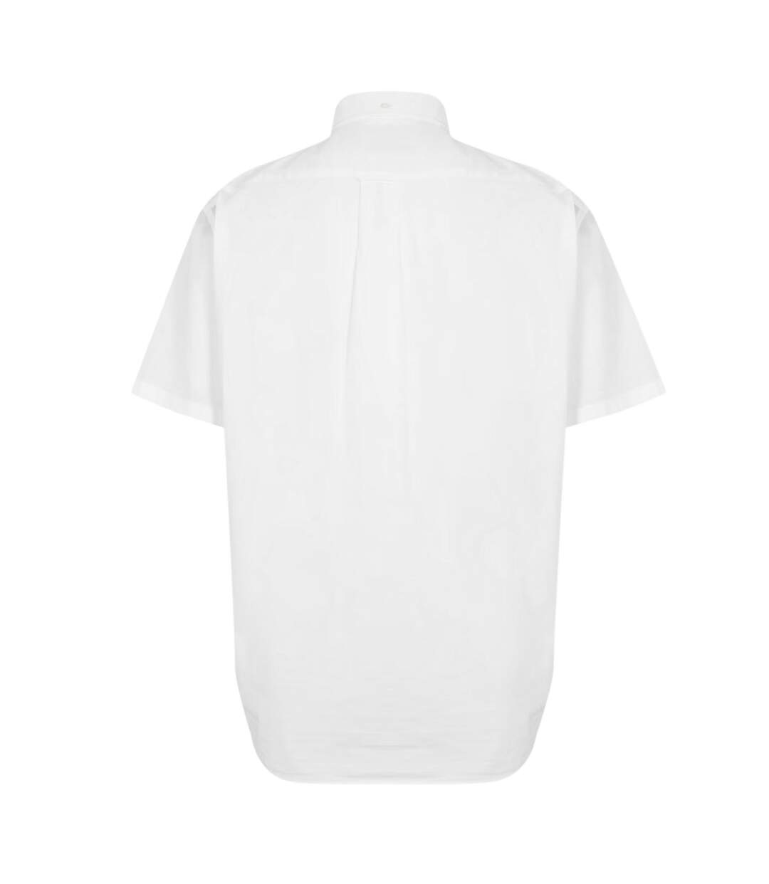 Mens Classic Logo Poplin Short-sleeved Shirt White Gant-3