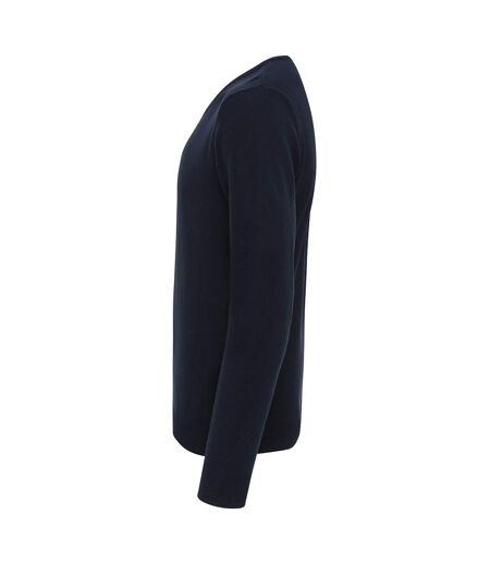 Premier Mens Essential Acrylic V-Neck Sweater (Navy)