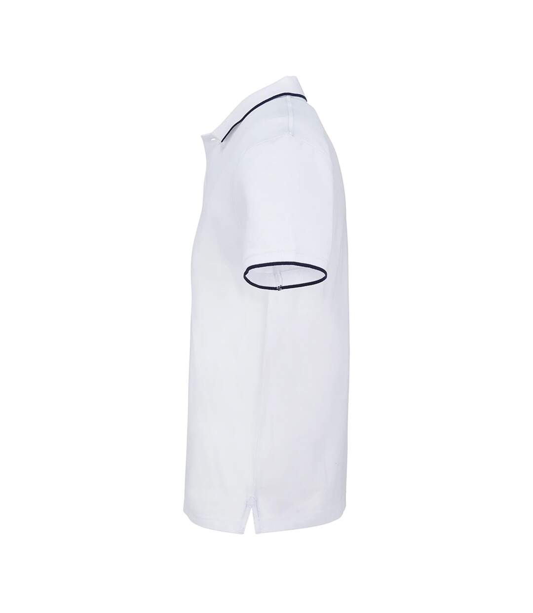 Polo Palermo Adulte Blanc Bleu Marine Français SOLS-3
