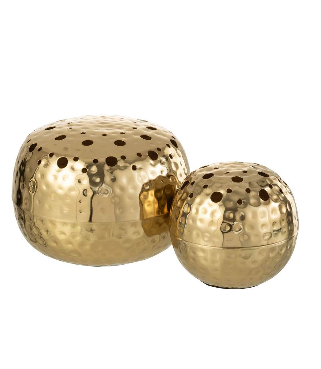 Vase Boule Ajouré Mandy 23cm Or-4