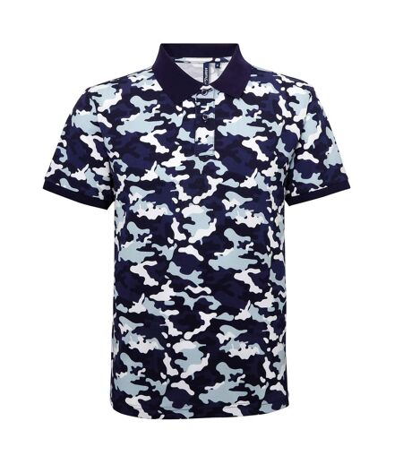 Polo camouflage - army homme - AQ018 - bleu