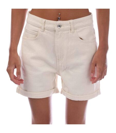 Short Vega Mom Femme Écru Only