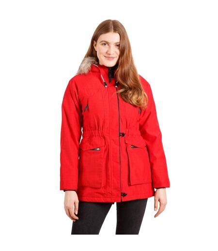 Womens/ladies Caption Waterproof Parka Red Trespass