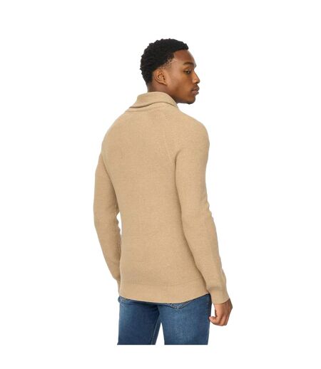 Cardigan Venosa Homme Beige Gris Duck And Cover