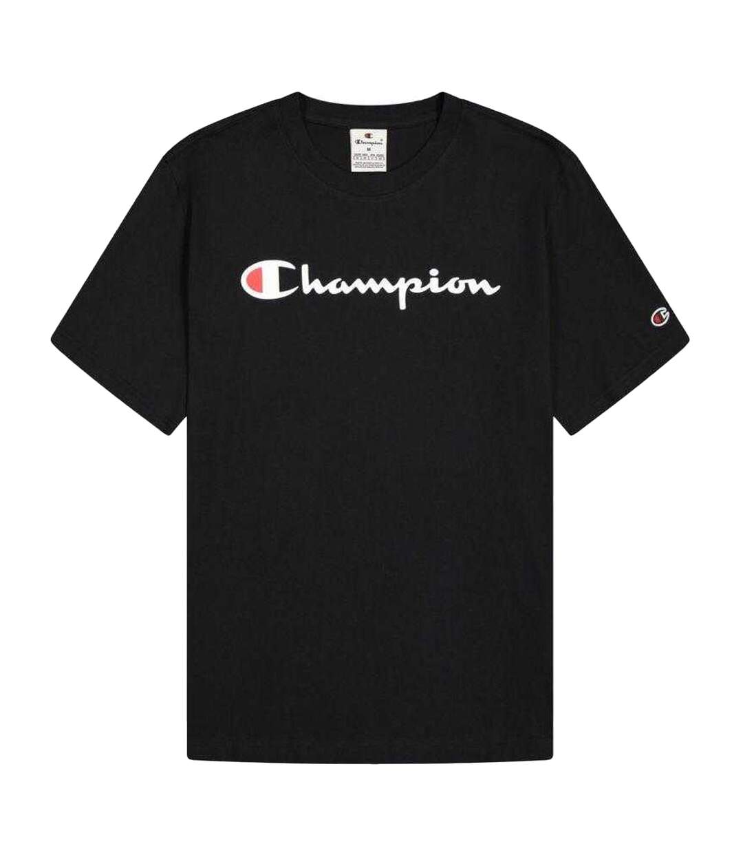 T-shirt Motif/style Logo Homme Noir Champion-2