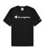 T-shirt Motif/style Logo Homme Noir Champion-2