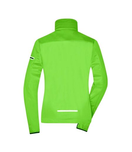 Veste Softshell Femme Vert Vif Noir James And Nicholson