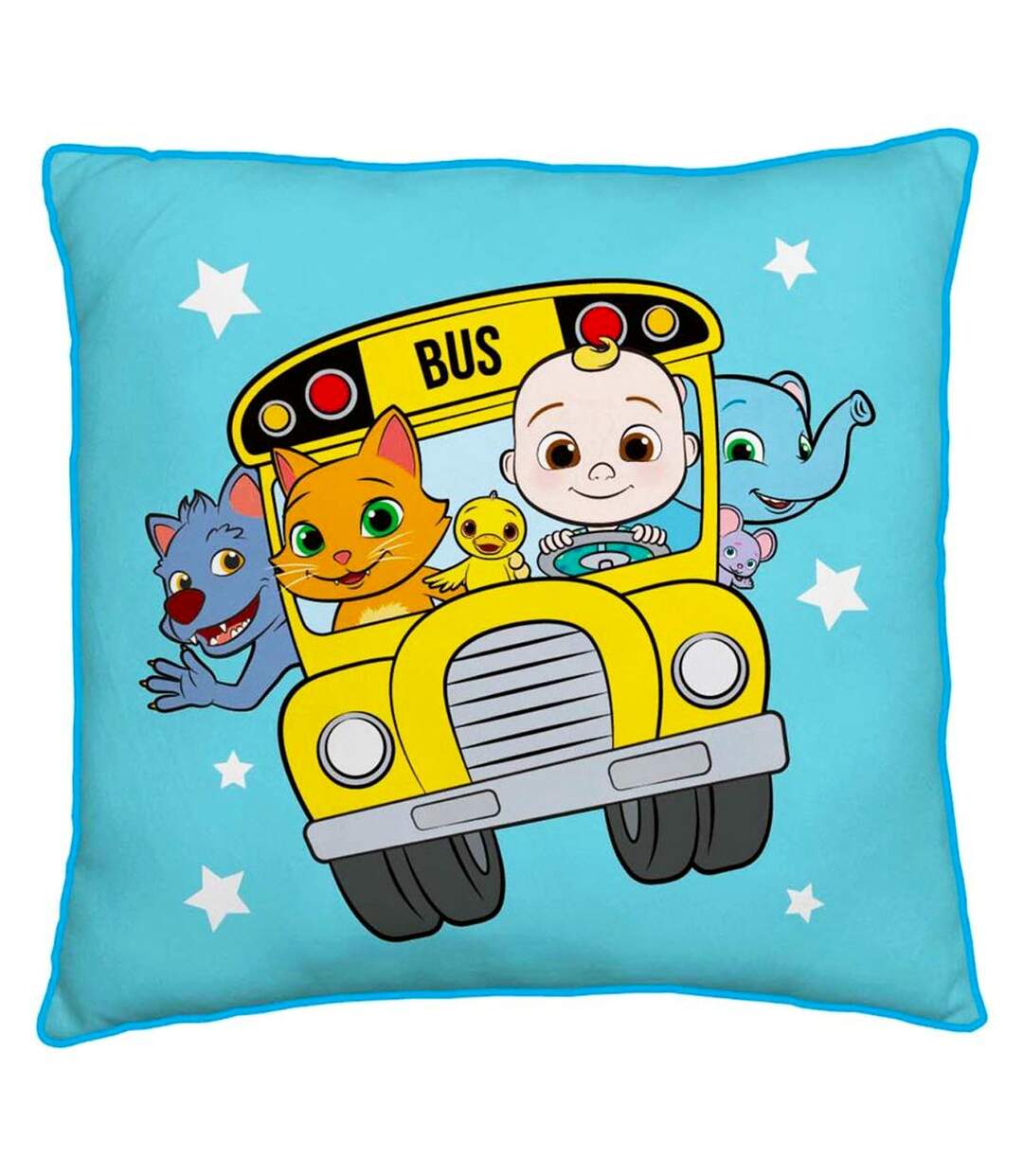 Friends square filled cushion 40cm x 40cm blue/yellow/white Cocomelon-1