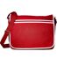 Retro messenger bag one size classic red/white Bagbase