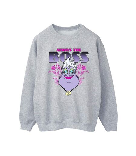 Disney Sweatshirt The Little Mermaid Ursula Mum Is The Boss - Femmes/Ladies (Gris sportif) - UTBI42330