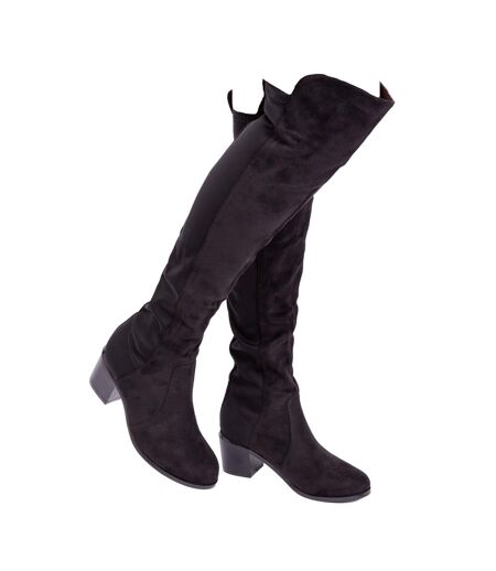 Bottes hauteur genoux britta femme noir Where´s That From Where´s That From