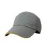 Casquette De Baseball Gris Jaune Result Headwear-2