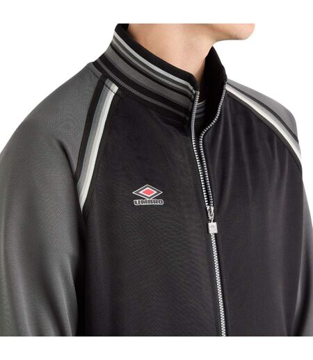 Mens monogram anthem jacket black/iron gate Umbro