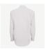 B&C Mens Smart Long Sleeve Poplin Shirt / Mens Shirts (White) - UTBC111
